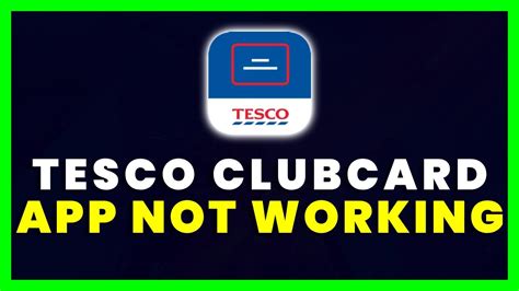 tesco clubcard website not working